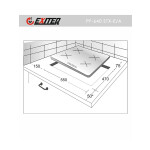 Встраиваемая газовая варочная панель Exiteq PF 640 STX-E/А