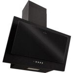 Каминная вытяжка Elikor Коралл 60П-430-К3Д черный/черное стекло