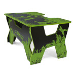 Компьютерный стол Generic Comfort Gamer2/VS/NE черный/зеленый