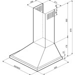 Каминная вытяжка Kronasteel Bella PB 500 inox