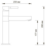 Смеситель для кухонной мойки WasserKraft A8147 темная бронза