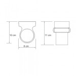 Подстаканник одинарный WasserKraft Berkel K-6828