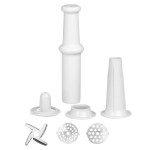 Мясорубка Аксинья КС-2000 белый/красный