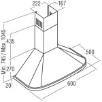 Каминная вытяжка Cata Neblia 600 Negra