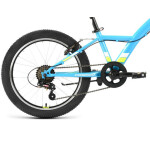 Велосипед Forward Dakota 20 1.0 бирюзовый/ярко-зеленый 2022 г 10,5" RBK22FW20583