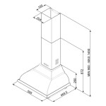 Каминная вытяжка Smeg KC16POE