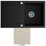 Кухонная мойка Marmorin DEBRA SAND 1b1d R (436 113 007)