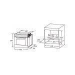 Встраиваемый электрический духовой шкаф Monsher MOE 6183 B