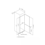 Встраиваемый холодильник Korting KFS 17935 CFNF