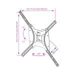 Кронштейн для телевизора Kromax Optima-402 black