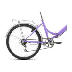 Велосипед Forward Valencia 24 2.0 фиолетовый/зеленый 2022 г 16" RBK22FW24078