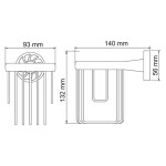 Держатель освежителя воздуха WasserKraft Isen K-4045