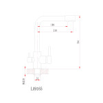 Смеситель для кухни Granula GR-2015 графит