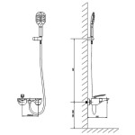 Смеситель для ванны Timo Helmi 4014/00-16Y chrome/white