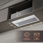 Каминная вытяжка Weissgauff Alpha 60 PB WH