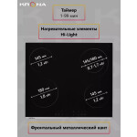 Встраиваемая электрическая варочная панель Krona CELLO 60 BL/S
