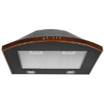 Каминная вытяжка Elikor Сигма 60П-650-К3Д антрацит/бронза