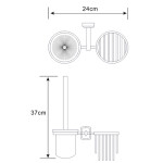 Держатель освежителя и щетки для унитаза WasserKraft Oder K-3035