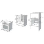 Встраиваемый электрический духовой шкаф Korting OKB 1351 GSCW