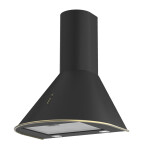 Каминная вытяжка Elikor Омега 60Н-650-К3Д черный/золотистый