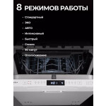 Встраиваемая посудомоечная машина EVELUX BD 4502