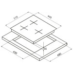 Встраиваемая электрическая варочная панель Korting HK 42031 B