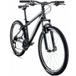 Велосипед Forward Flash 26 1.0 черный/серый 2022 г 15" RBK22FW26642