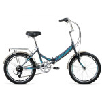 Велосипед Forward Arsenal 20 2.0 темно-серый/зеленый 2022 г 14" RBK22FW20536