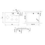 Встраиваемая газовая варочная панель Smeg PXL675L