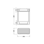 Полка двойная Timo Nelson 160083/02 antique