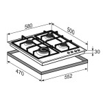 Встраиваемая газовая варочная панель Zigmund & Shtain G 15.6 S