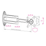 Кронштейн для телевизора Kromax Techno-11 white
