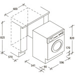 Встраиваемая стиральная машина Candy CBWD 8514TWH-07
