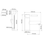 Смеситель для раковины WasserKraft Main 4108 хром