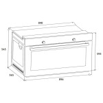 Встраиваемый электрический духовой шкаф Korting OKB 7129 SGN