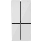 Холодильник Zugel ZRCD430W белое стекло