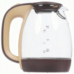 Чайник электрический Delta DL-1203 коричневый/бежевый