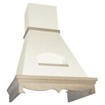 Каминная вытяжка Elikor Бельведер 60П-650-П3Д бежевый/дуб выбеленный