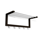 Вешалка Sheffilton Альберо SHT-WH4 венге/алюм.металлик