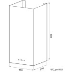 Каминная вытяжка Krona Dita R 400 white PB