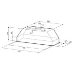 Встраиваемая вытяжка Krona Runa 600 Inox S