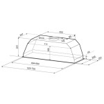 Встраиваемая вытяжка Krona Ameli PB 600 Inox