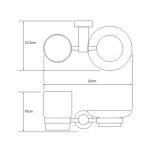 Держатель стакана и мыльницы WasserKraft Donau K-9426