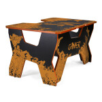 Компьютерный стол Generic Comfort Gamer2/VS/NO черный/оранжевый