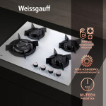 Встраиваемая газовая варочная панель Weissgauff HGG 640 WG