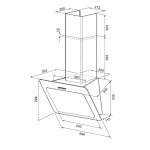 Каминная вытяжка Krona Liva 600 white S