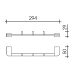 Планка на 3 крючка Schein Allom 221*3B