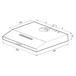 Встраиваемая вытяжка Krona Briana 600 Inox PB