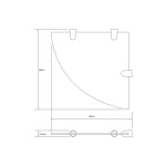 Полка стеклянная угловая WasserKraft K-533