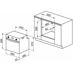 Встраиваемый электрический духовой шкаф Korting OKB 561 CFX